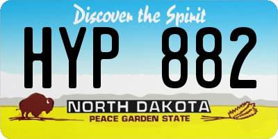 ND license plate HYP882