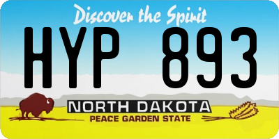 ND license plate HYP893