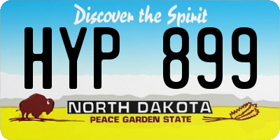 ND license plate HYP899