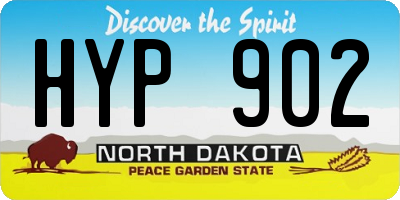 ND license plate HYP902