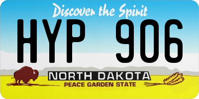 ND license plate HYP906