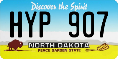 ND license plate HYP907
