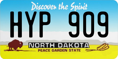 ND license plate HYP909