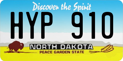 ND license plate HYP910