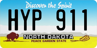 ND license plate HYP911