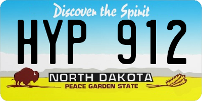 ND license plate HYP912