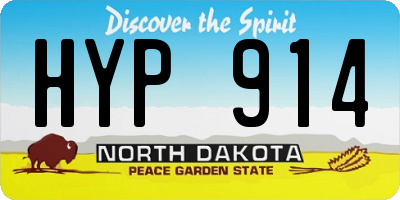 ND license plate HYP914