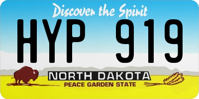 ND license plate HYP919
