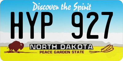 ND license plate HYP927