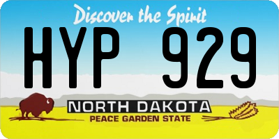 ND license plate HYP929
