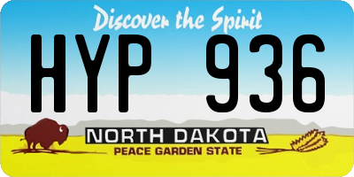 ND license plate HYP936