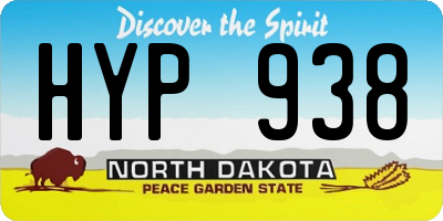 ND license plate HYP938
