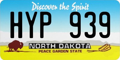 ND license plate HYP939