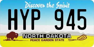 ND license plate HYP945
