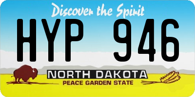 ND license plate HYP946