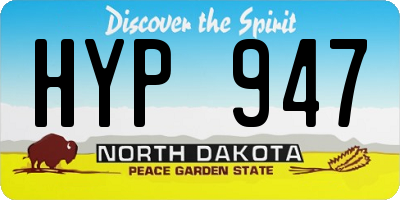 ND license plate HYP947