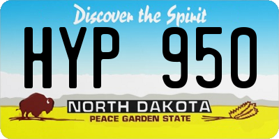 ND license plate HYP950