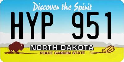 ND license plate HYP951
