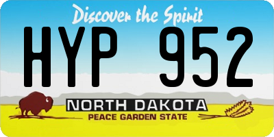 ND license plate HYP952