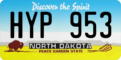 ND license plate HYP953