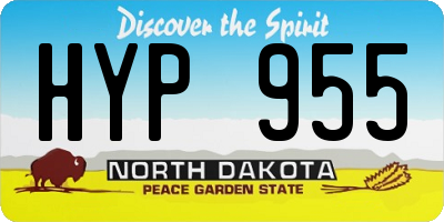 ND license plate HYP955