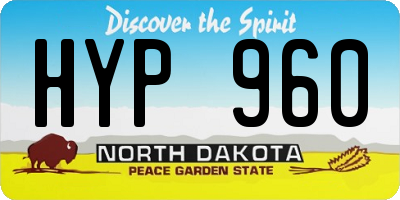 ND license plate HYP960
