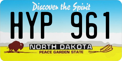 ND license plate HYP961