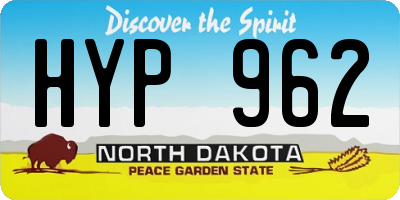 ND license plate HYP962