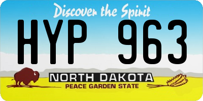 ND license plate HYP963