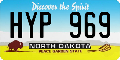 ND license plate HYP969