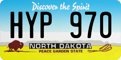 ND license plate HYP970