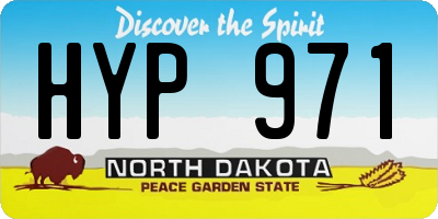 ND license plate HYP971