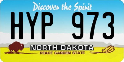 ND license plate HYP973