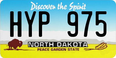 ND license plate HYP975