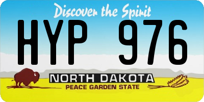 ND license plate HYP976