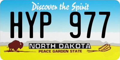 ND license plate HYP977