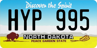 ND license plate HYP995