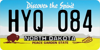 ND license plate HYQ084
