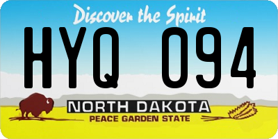 ND license plate HYQ094
