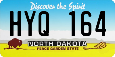 ND license plate HYQ164