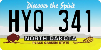 ND license plate HYQ341