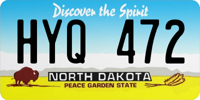 ND license plate HYQ472