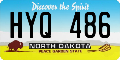 ND license plate HYQ486