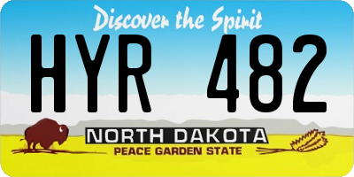 ND license plate HYR482