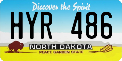 ND license plate HYR486