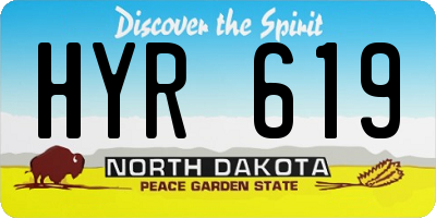 ND license plate HYR619