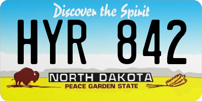 ND license plate HYR842