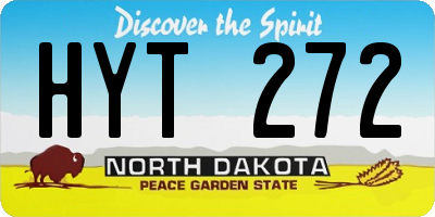 ND license plate HYT272