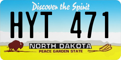 ND license plate HYT471