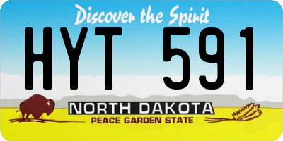 ND license plate HYT591